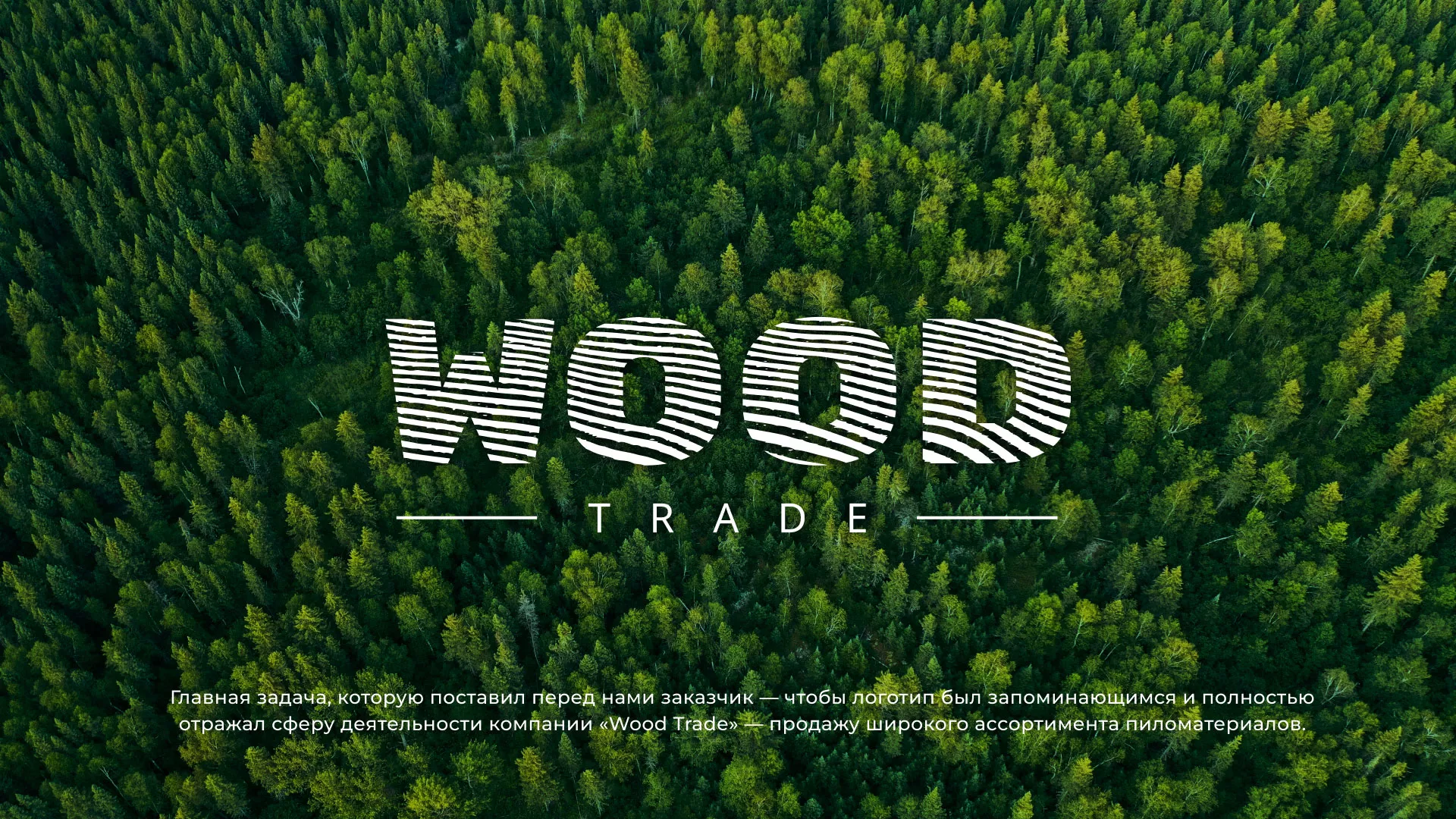 Разработка логотипа для компании «Wood Trade» в Дмитровске